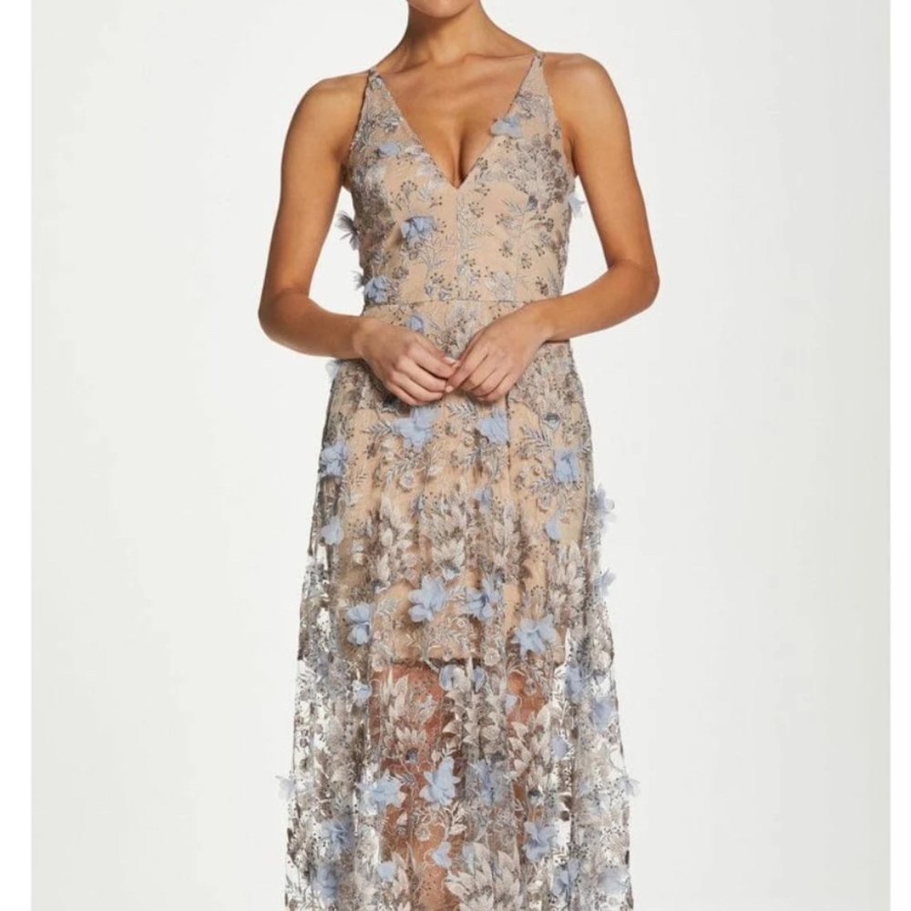 Dress the Population Sydney Mineral Blue